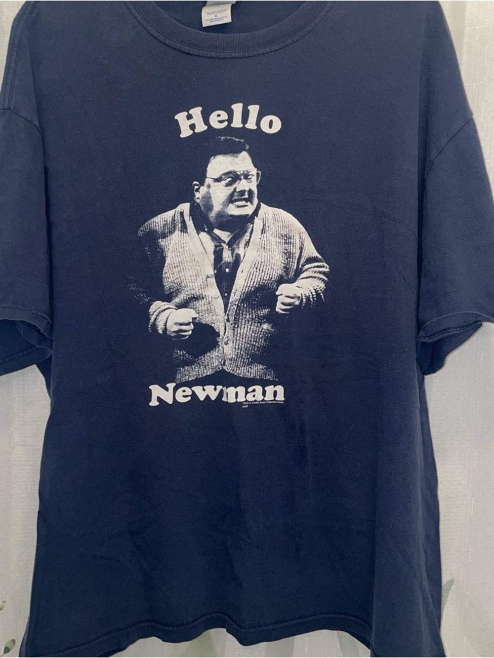 Hello Newman Graphic Tee - Navy Men's T-Shirt
